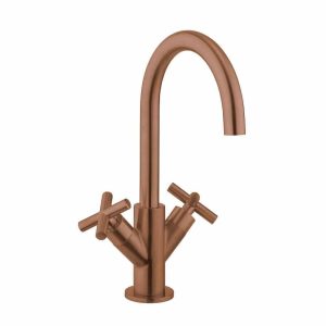 Crosswater MPRO Crosshead Basin Monobloc - Brushed Bronze