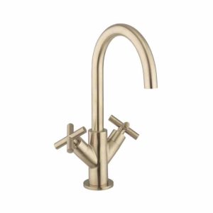 Crosswater MPRO Crosshead Basin Monobloc - Brushed Brass