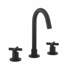 Crosswater MPRO Crosshead Basin 3 Hole Set Basin Mounted - Matt Black