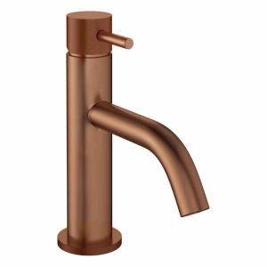 Crosswater  MPRO Basin Monobloc with Knurled Handle - Brushed Bronze
