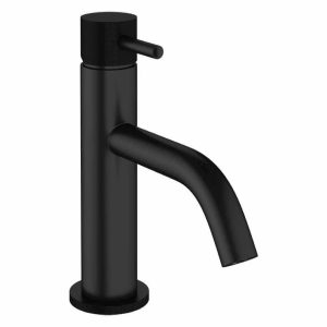 Crosswater  MPRO Basin Monobloc with Knurled Handle - Matt Black