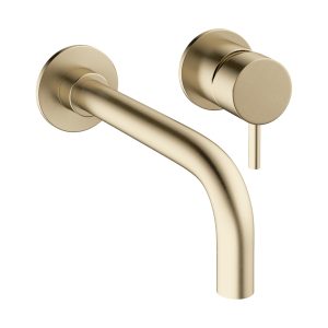 Crosswater  MPRO Basin 2 Hole Set Basin Mixer - Brushed Brass