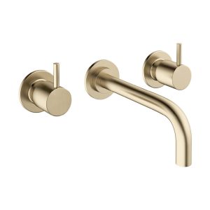Crosswater  MPRO Basin 3 Hole Set - Brushed Brass