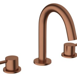 Crosswater  MPRO Basin 3 Hole Set Basin Mounted -Brushed Bronze