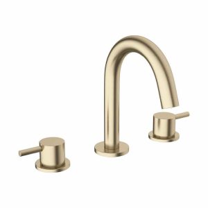 Crosswater  MPRO Basin 3 Hole Set Basin Mounted - Brushed Brass