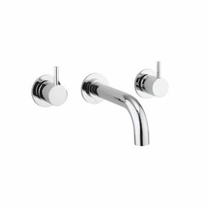 Crosswater MPRO 3 Hole Wall Mounted Bath Mixer Tap - Chrome