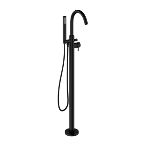 Crosswater MPRO Chrome Floorstanding Bath Shower Mixer - Matt Black