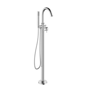 Crosswater MPRO Chrome Floorstanding Bath Shower Mixer - Brushed Chrome