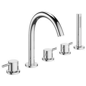 Crosswater MPRO Bath 5 Hole Set - Chrome